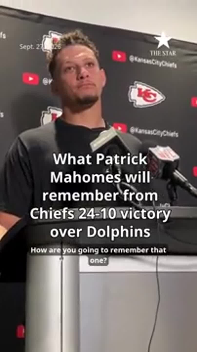 What Patrick Mahomes will remember from Chiefs 24-10 victory over Dolphins