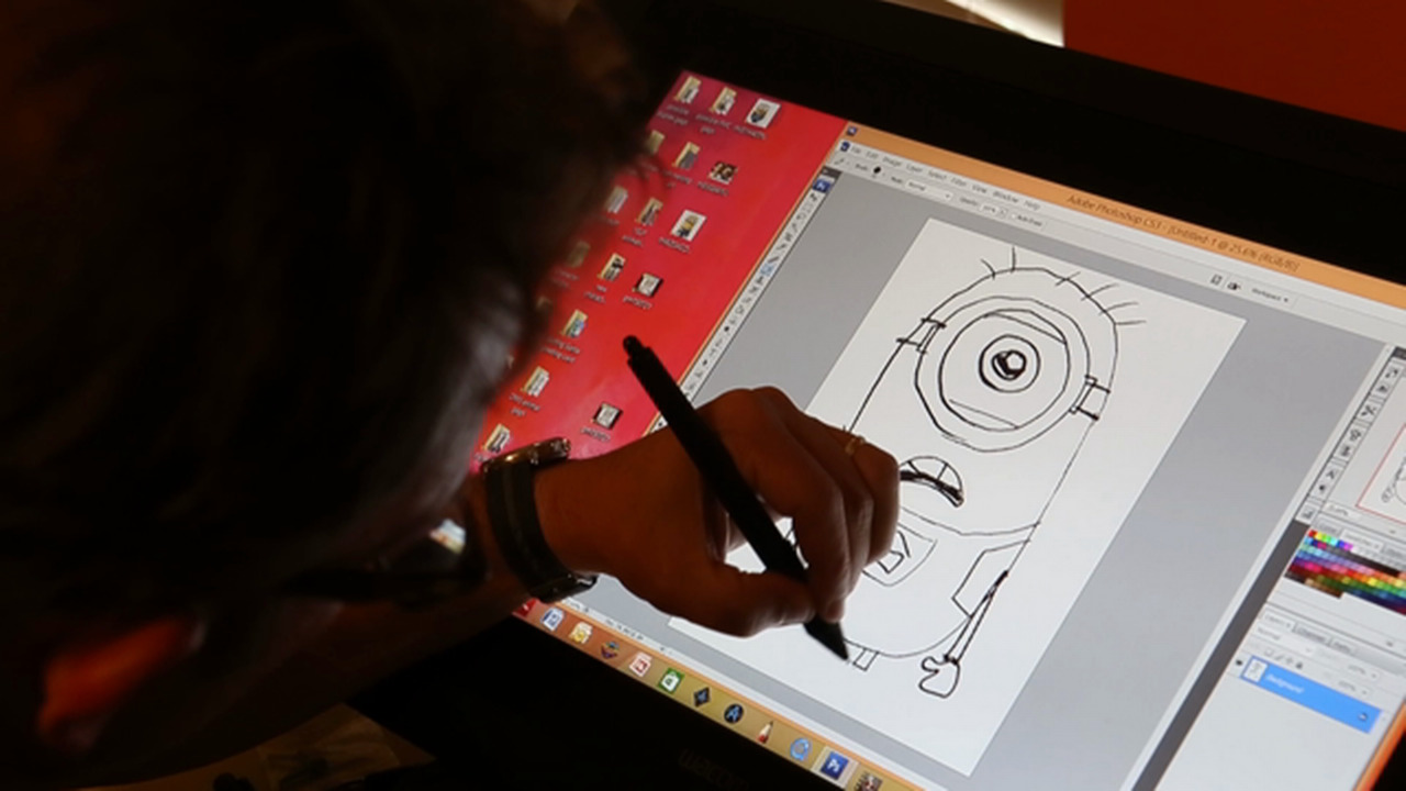 How to draw a Minion