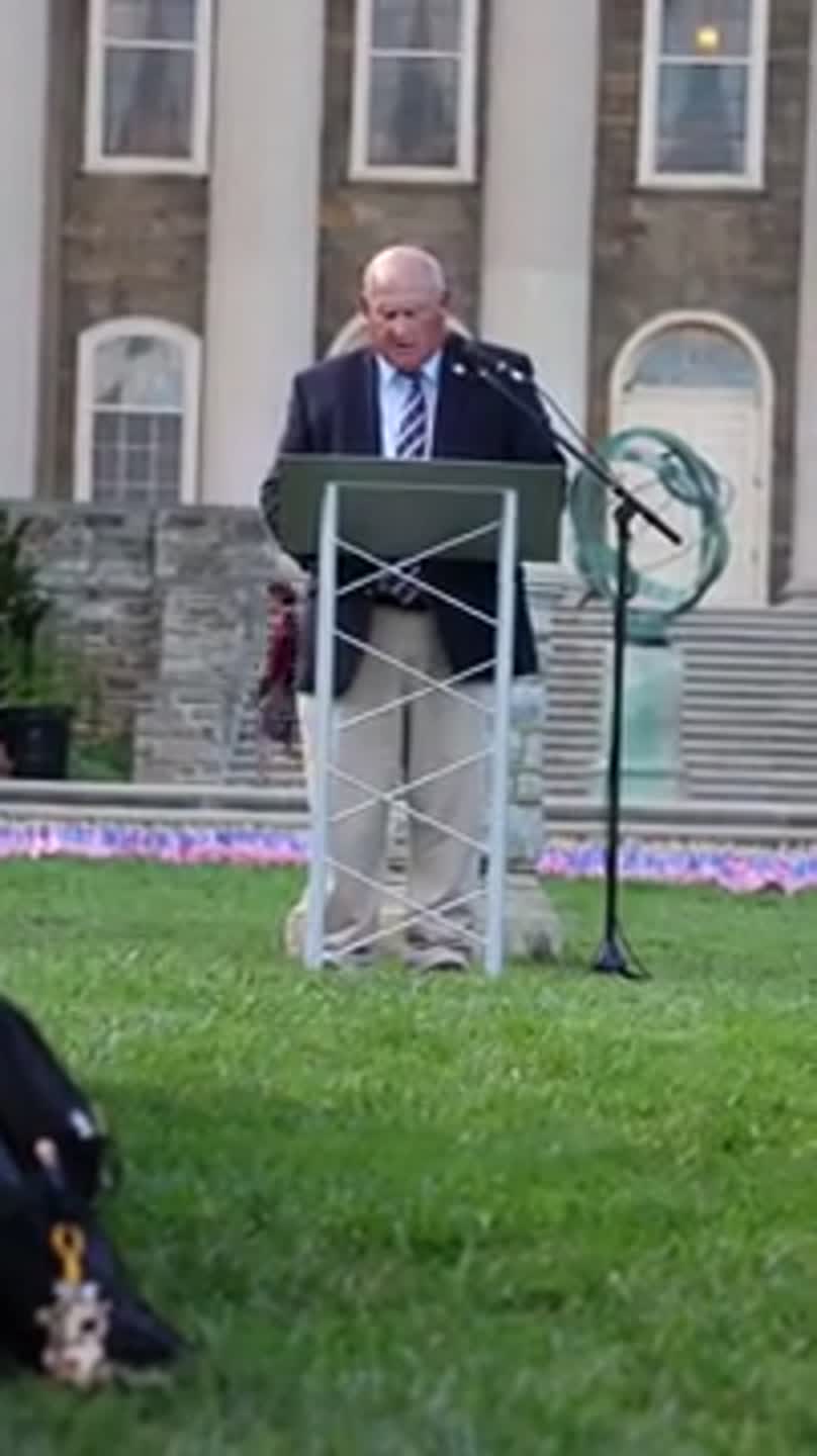 US Rep. Glenn Thompson speaks at Penn State 9/11 Memorial