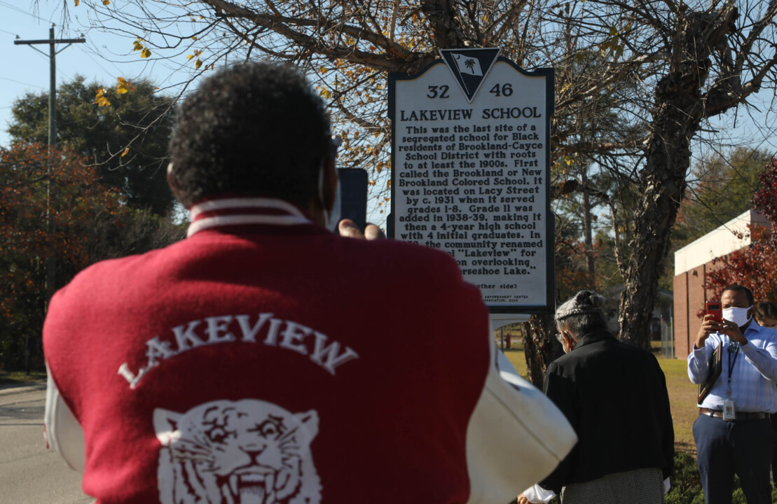Historic Lakeview School  in West Columbia honored with a historical marker