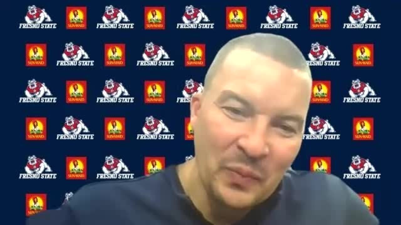 Fresno State basketball coach Justin Hutson on avoiding turnovers in win over Air Force