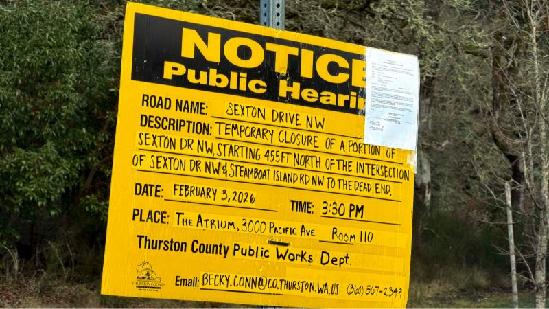 Thurston Co. wants to close this roadway for up to a decade