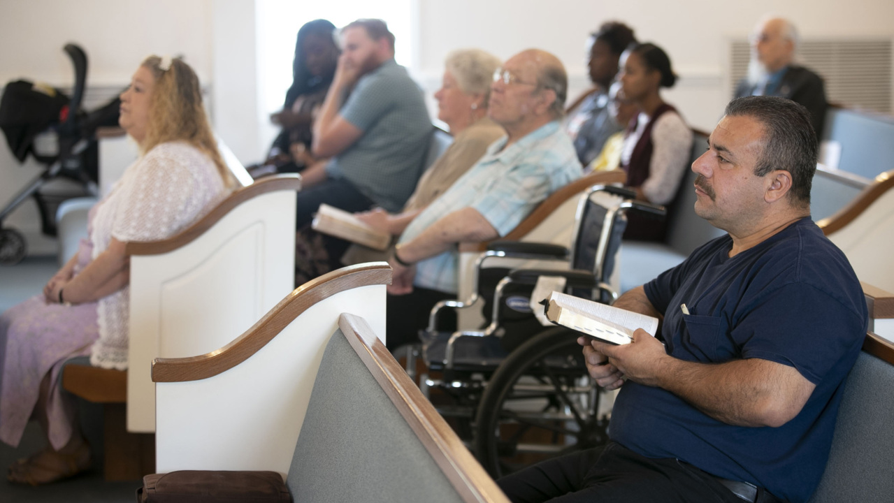 Following court ruling, Guilford County church worships inside