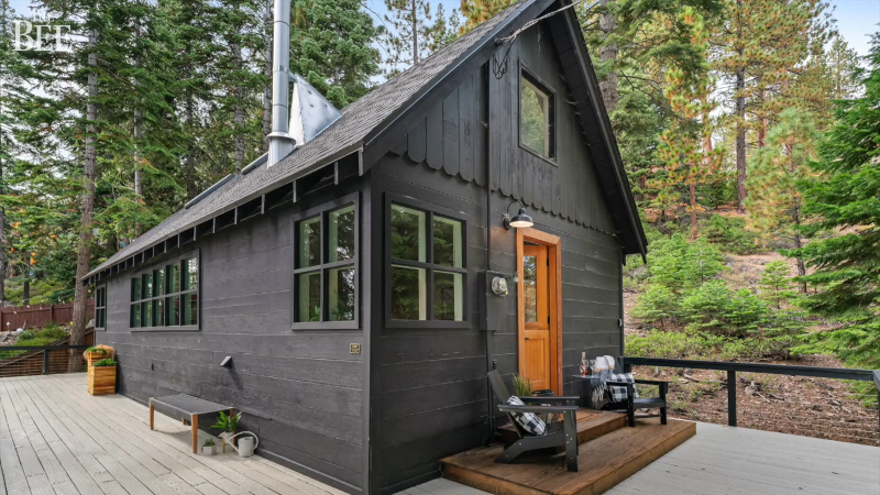 A favorite Airbnb retreat — Little Black Cabin at Lake Tahoe — hits market for $889,000