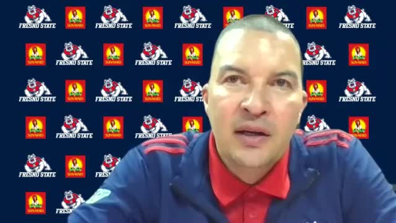 Fresno State basketball coach Justin Hutson on a tough loss at UNLV