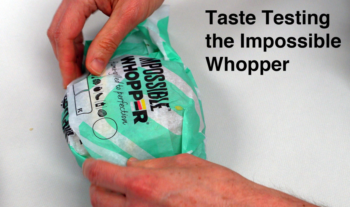 What is the Impossible Whopper like? Watch us do a taste test.