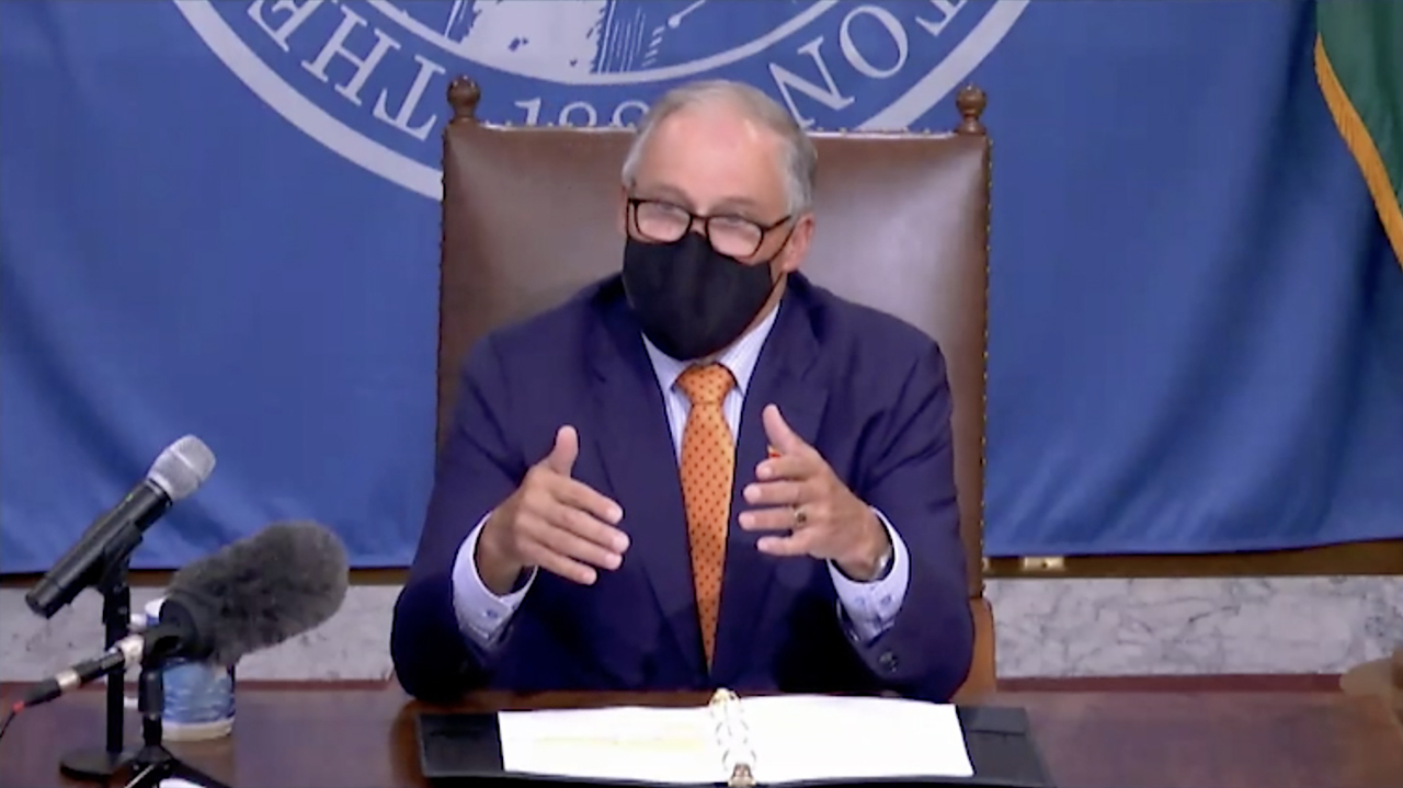 Watch: Washington state Gov. Jay Inslee had a press conference Wednesday (Nov. 4)