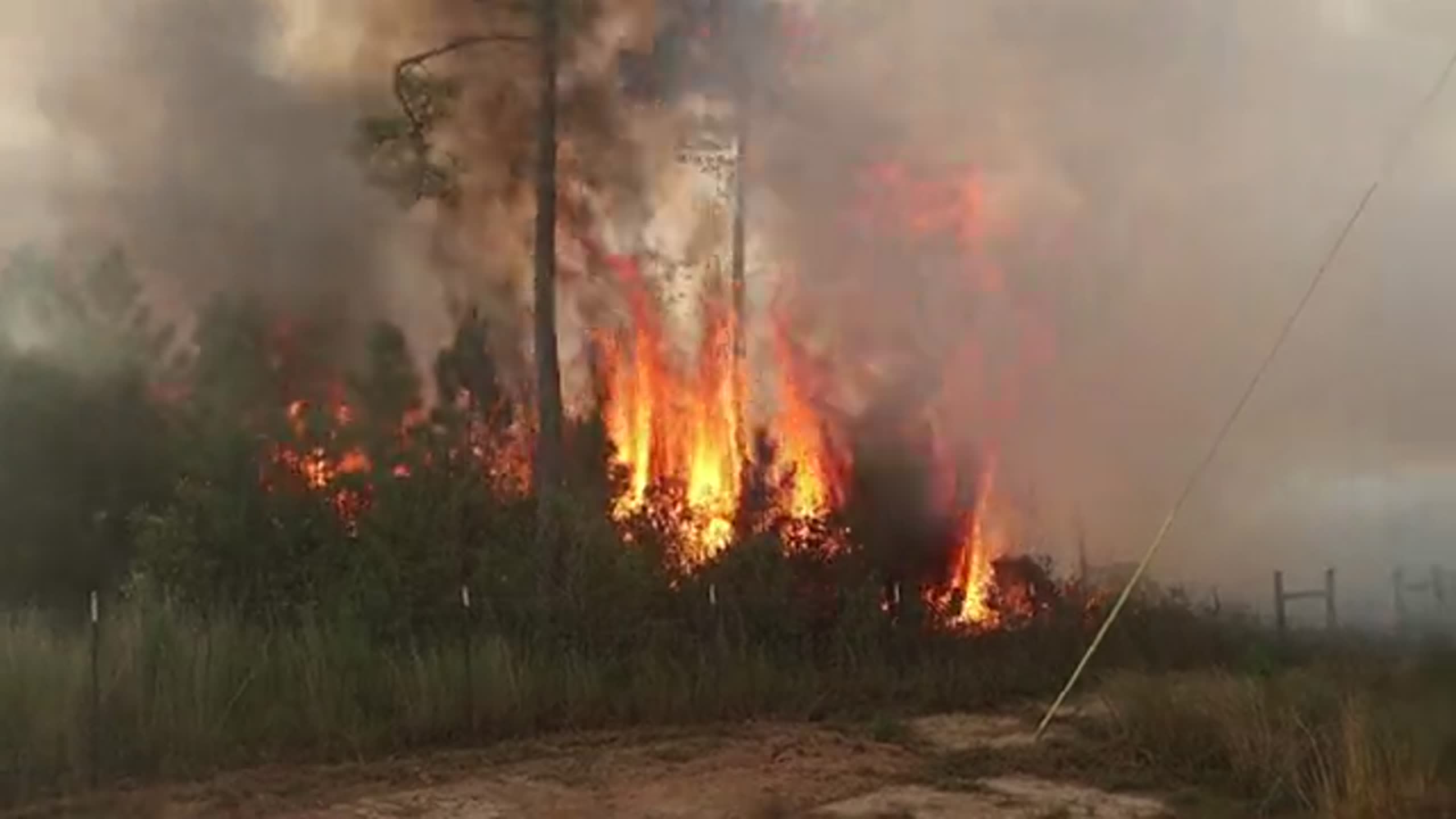 Firefighters battle blaze in Harrison County