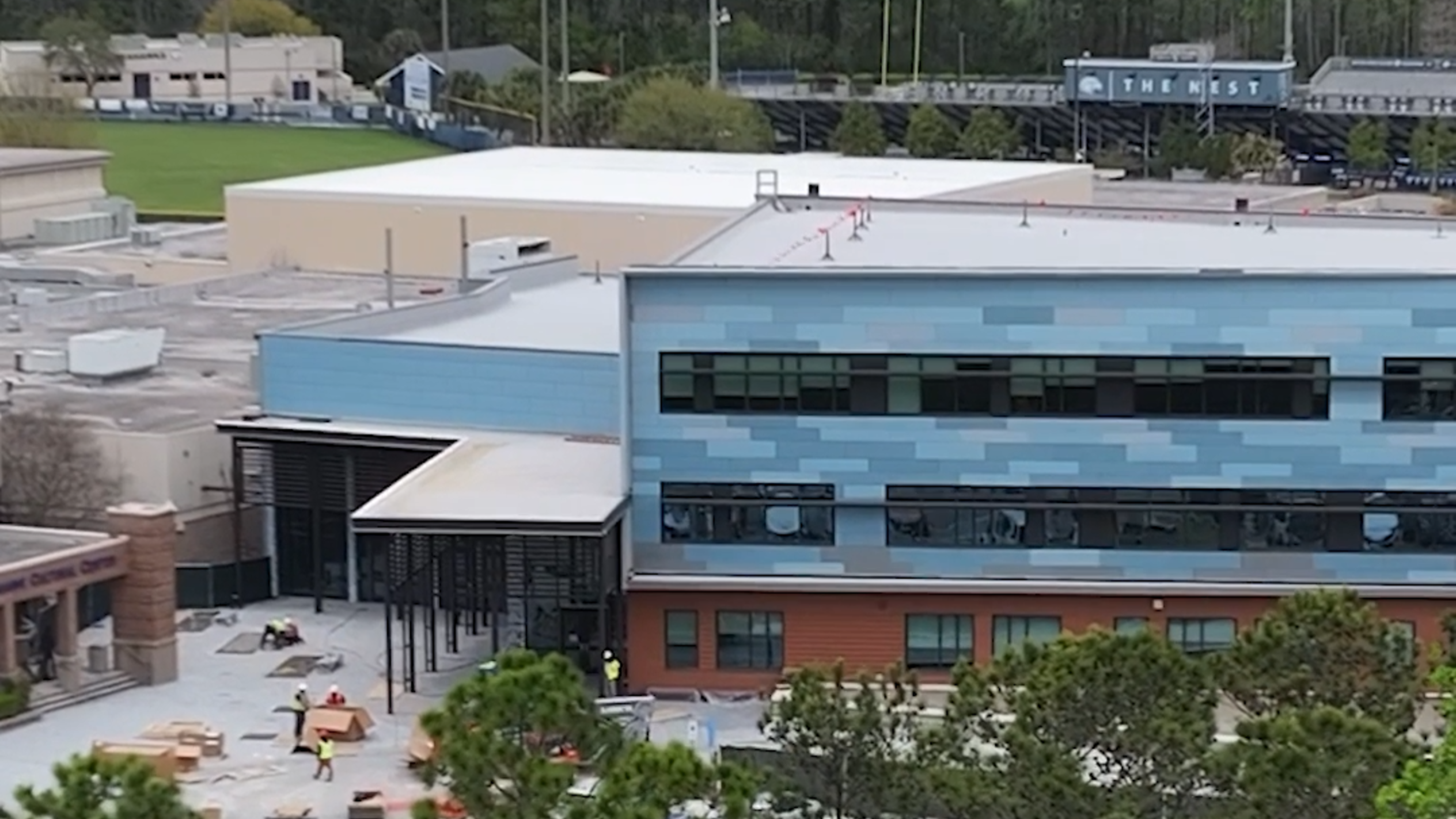 Drone video shows new high school on Hilton Head Island