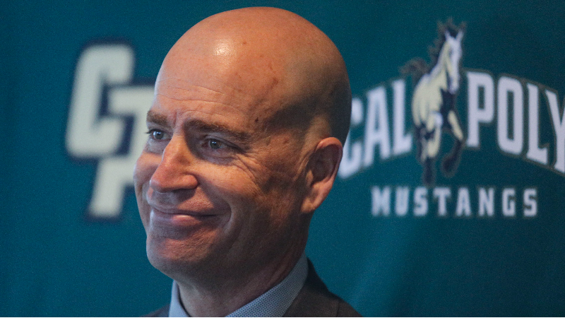 Mike DeGeorge introduced as Cal Poly SLO basketball coach