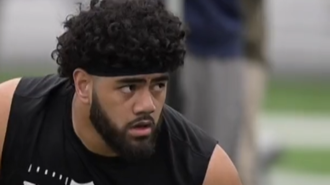 As draft approaches Olaivavega Ioane says he 'feels good after all the work I put in'