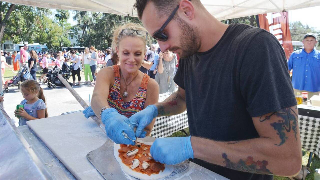 Here’s a Beaufort Food Truck Festival tip on how to keep your dough from sticking