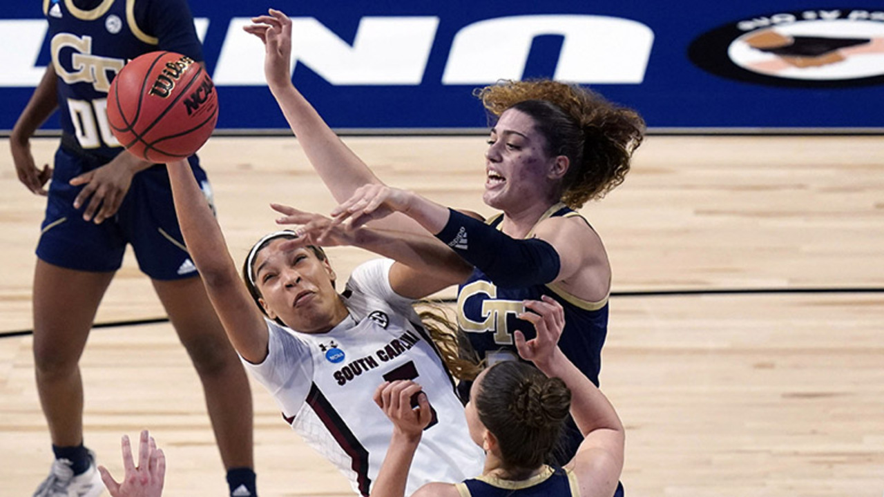 South Carolina battles Georgia Tech in NCAA Women’s Basketball Tournament action