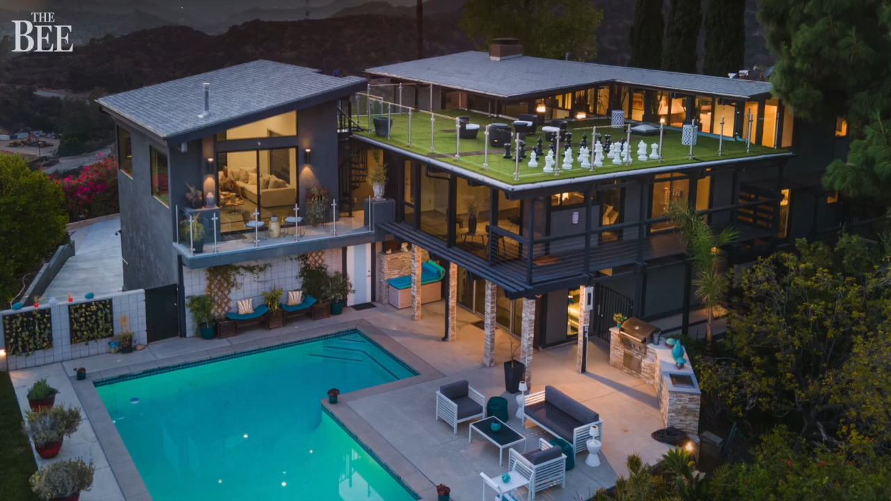 Glass walls and massive chess set adorn ‘picturesque’ estate for sale in California