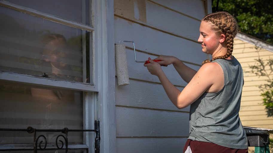 Small repairs, big impact: River of Life participants help Midtown Columbus residents with home repairs, yard work
