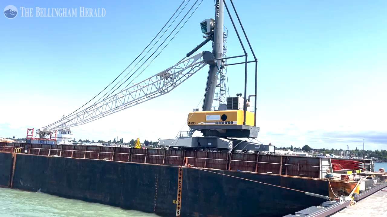 Here’s what’s going on with the new arrival at the Port of Bellingham’s shipping terminal