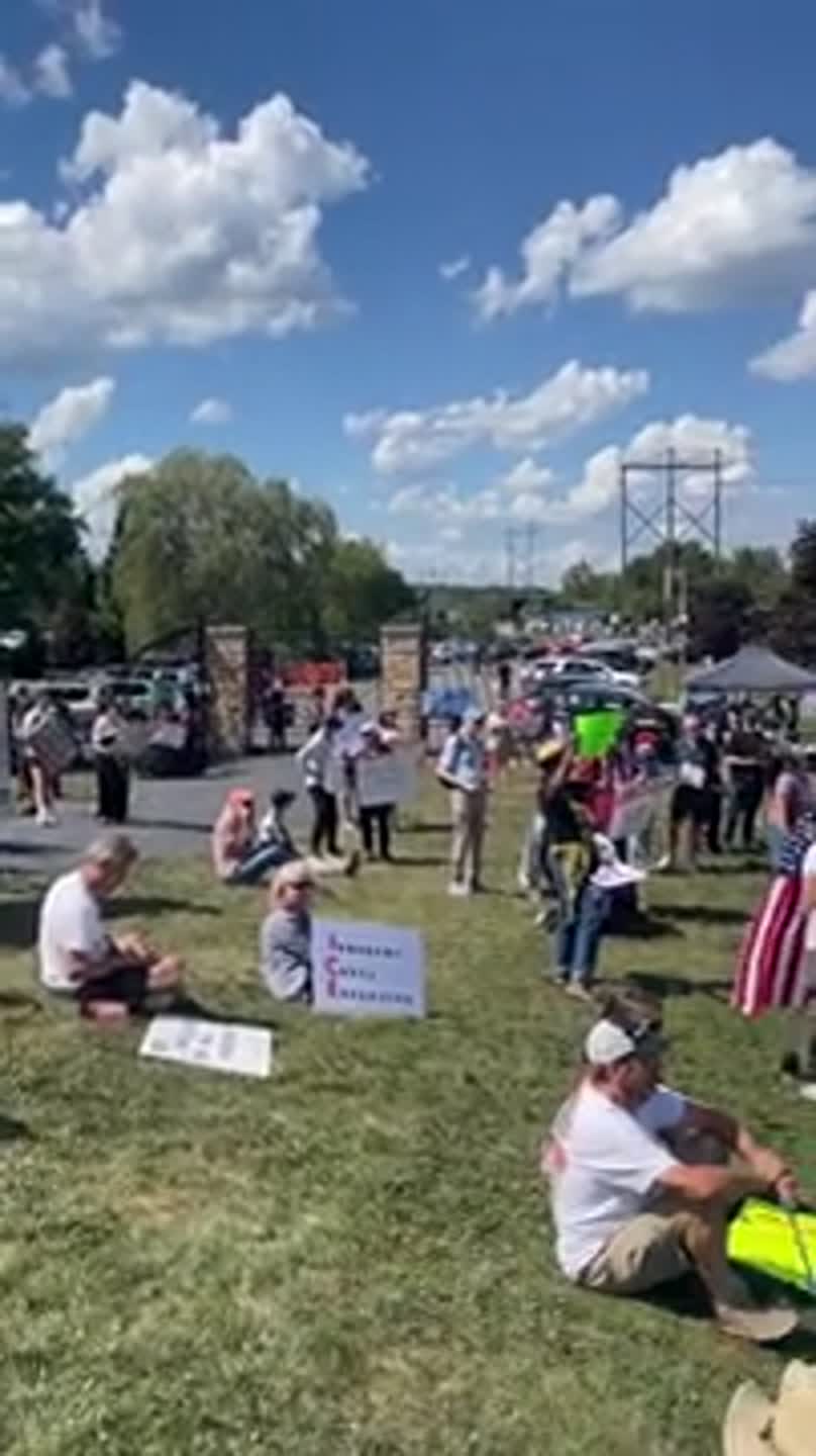 Protest against ICE facility near Philipsburg draws large crowd