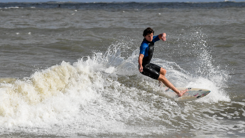 Milton brings violent surf to Hilton Head Island beaches, surfers grab their boards
