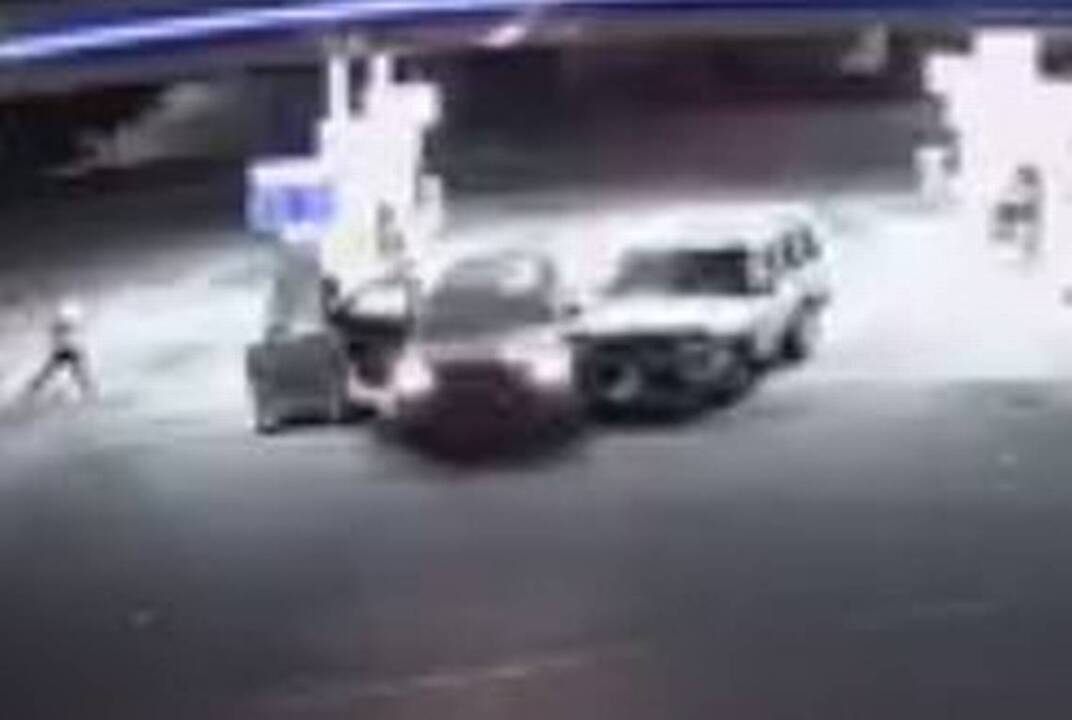 SUV rams vehicle at pump as people flee at Natomas gas station