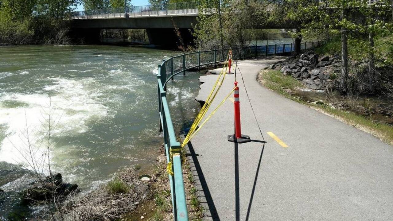 Why most of the Boise River Greenbelt is closed