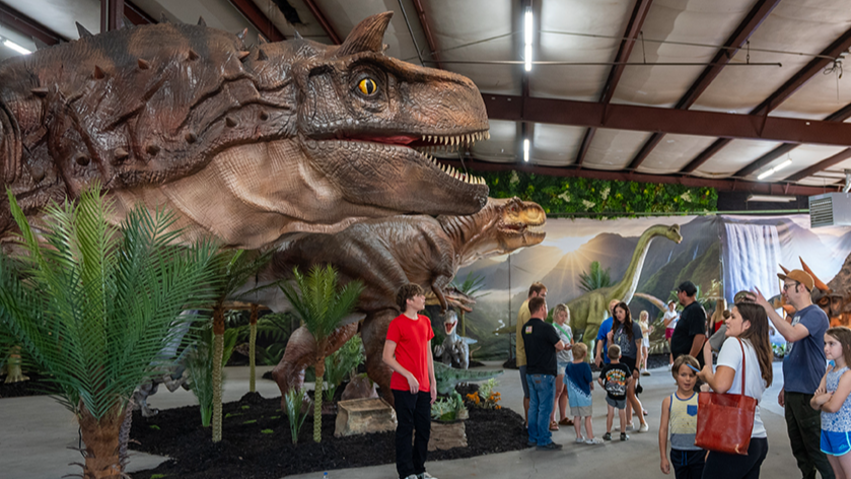 Sneak peak of the new Wichita animatronic dinosaur experience