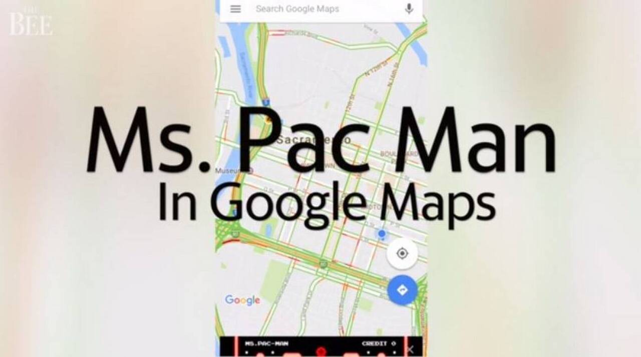 Google Maps’ revival of ‘Ms. Pac-Man’ provides retro way to play - no fooling