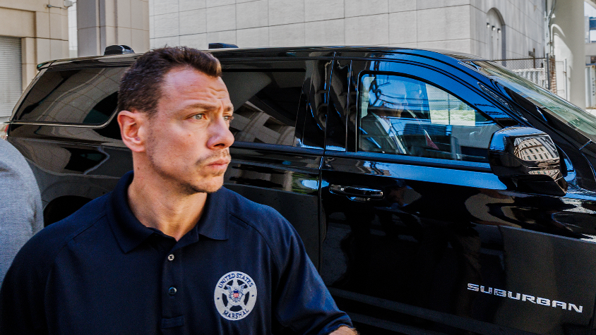 U.S. Secretary of State Marco Rubio departs from Federal Court in Miami