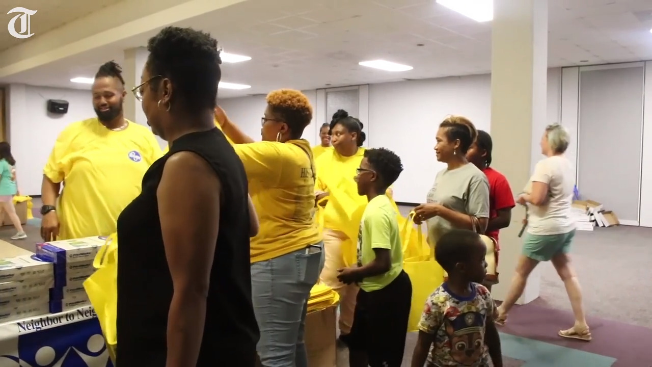 Teachers provided free school supplies through Kroger’s School Supply Giveaway