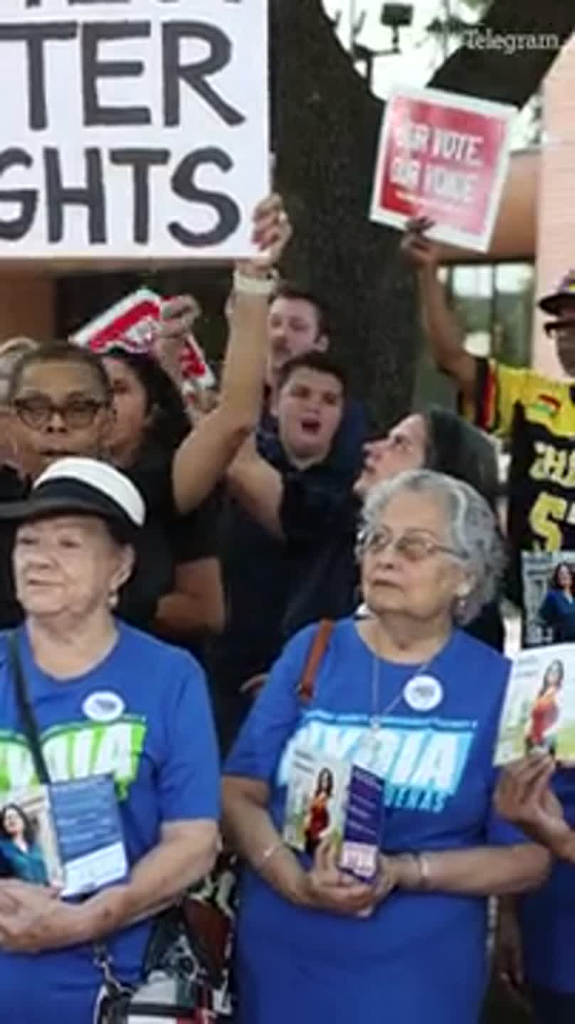 Texas lawmakers and community advocates speak out against proposed cut of polling places