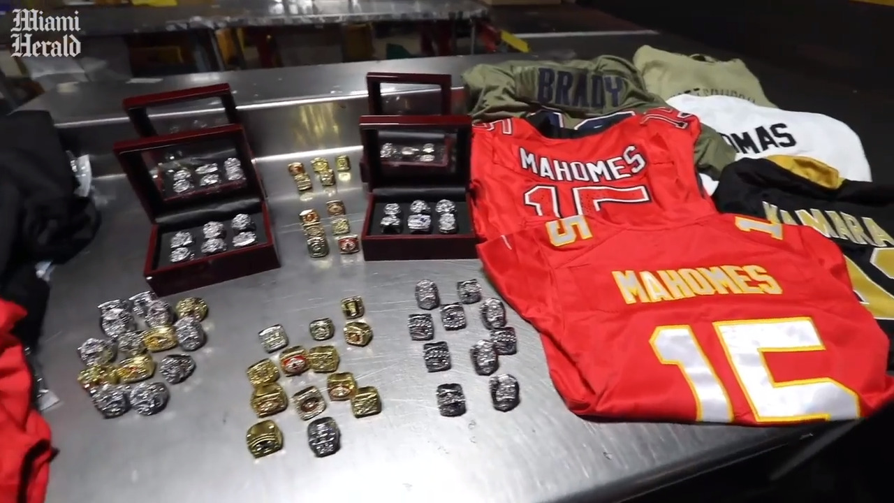 Customs seize more than $123M in counterfeit NFL merchandise