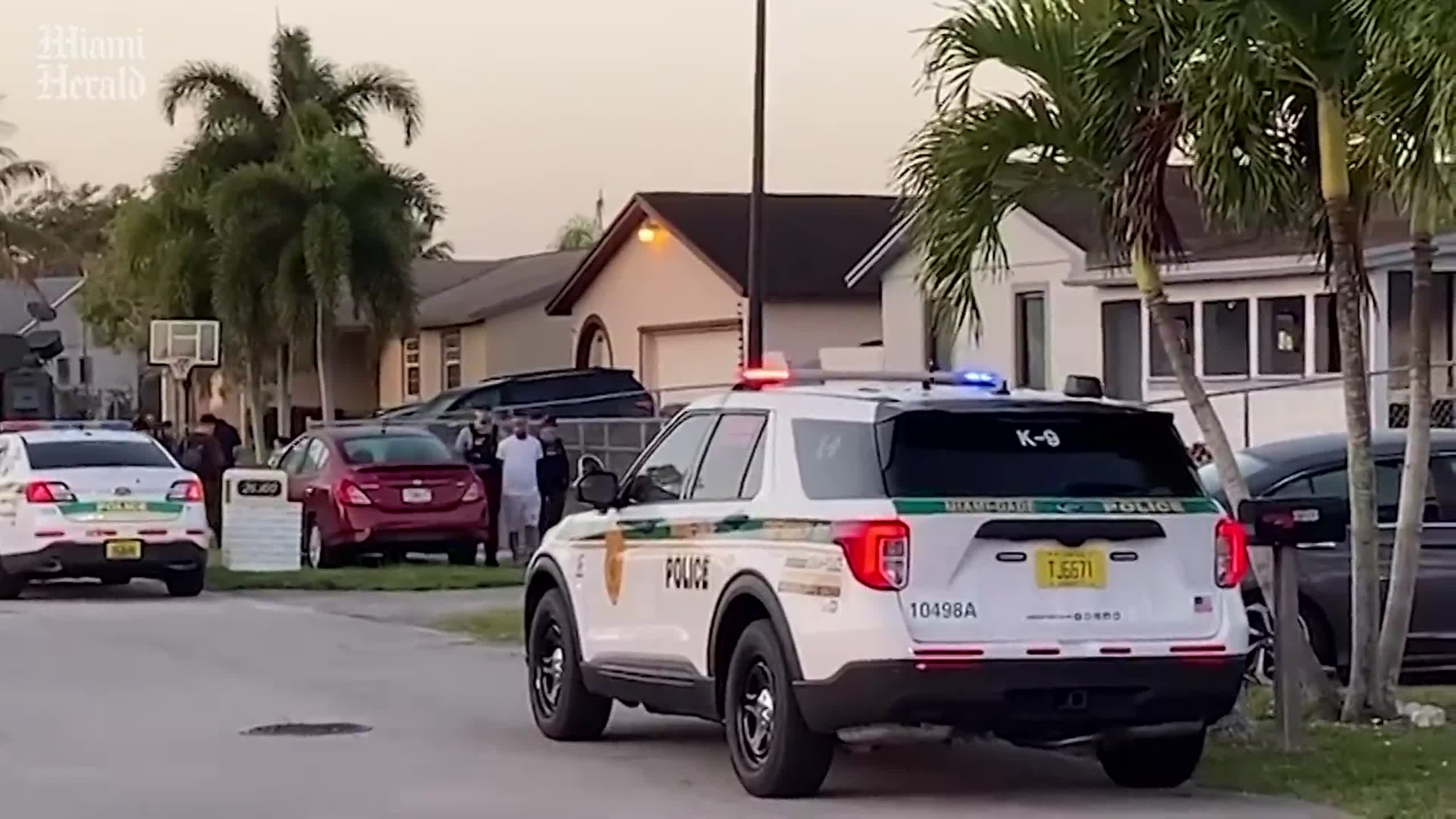 Miami-Dade cops handcuff man after SWAT throws flash bang into house. Two detained