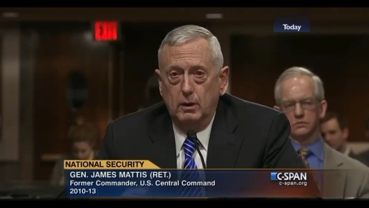 Retired Marine Gen. James Mattis on detainee policy