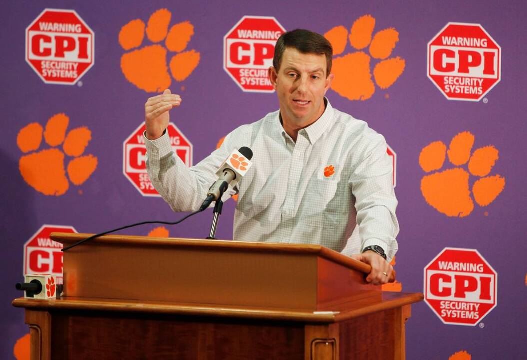One more goal, Clemson's Dabo Swinney says