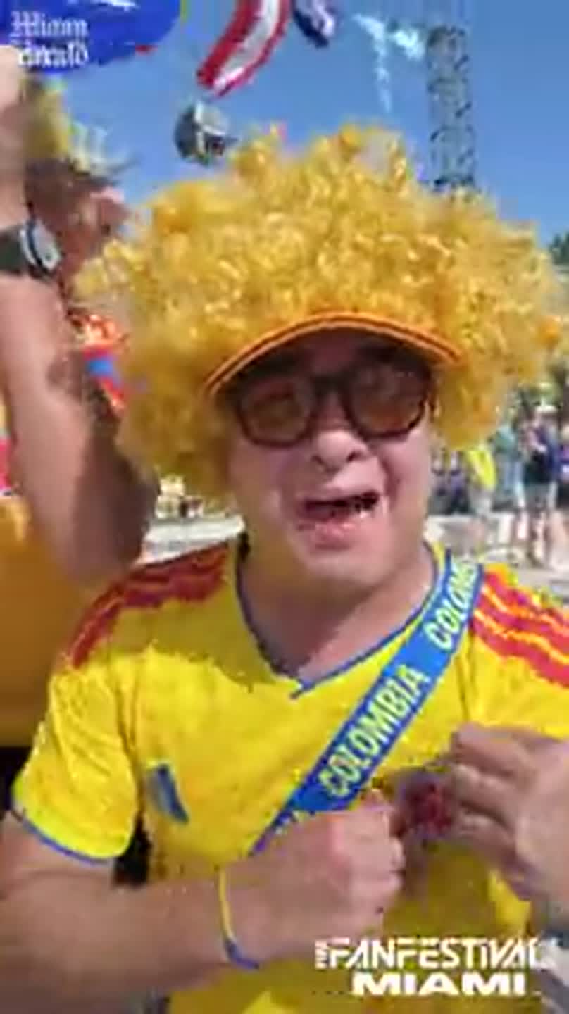 Colombia and Portugal fans gather before World Cup matchup at Miami Stadium