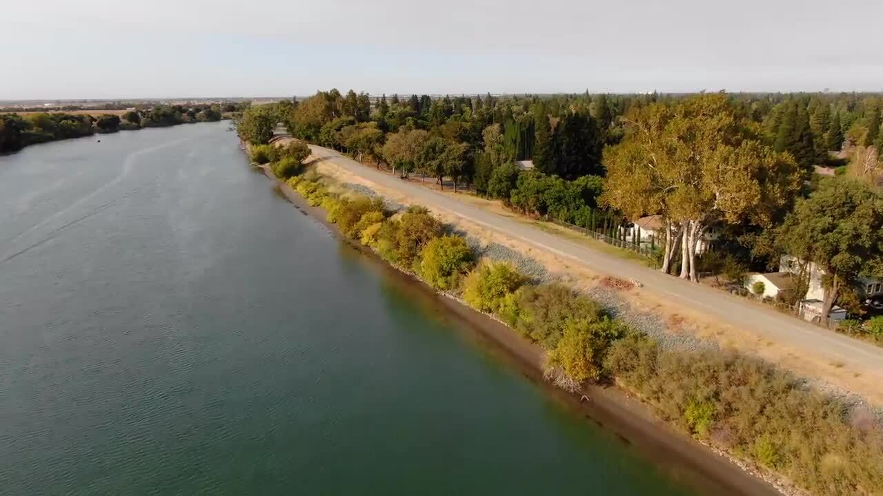 See drone view of planned Sacramento River Parkway