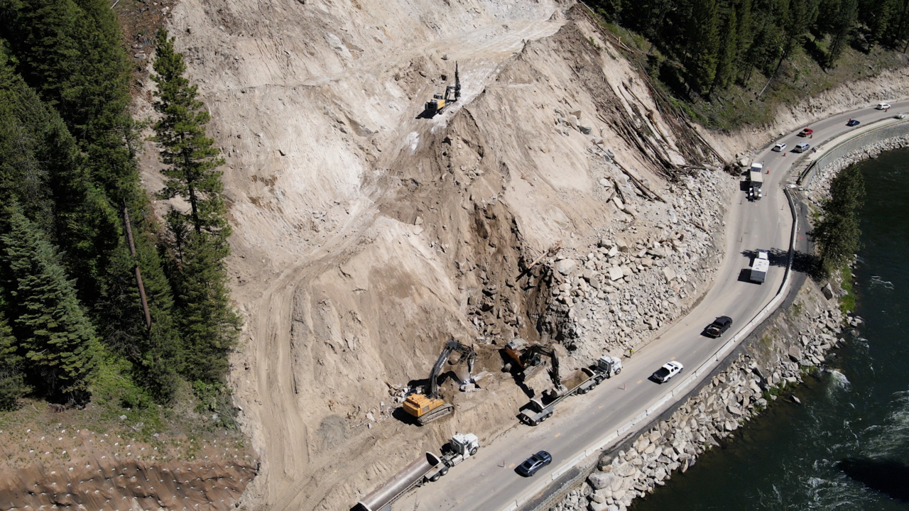 Plagued by rock slides, rising costs, Idaho 55 project fraught with risks from outset