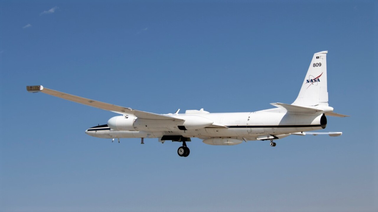 NASA lands its high-altitude ER-2 aircraft in Salina, Kansas