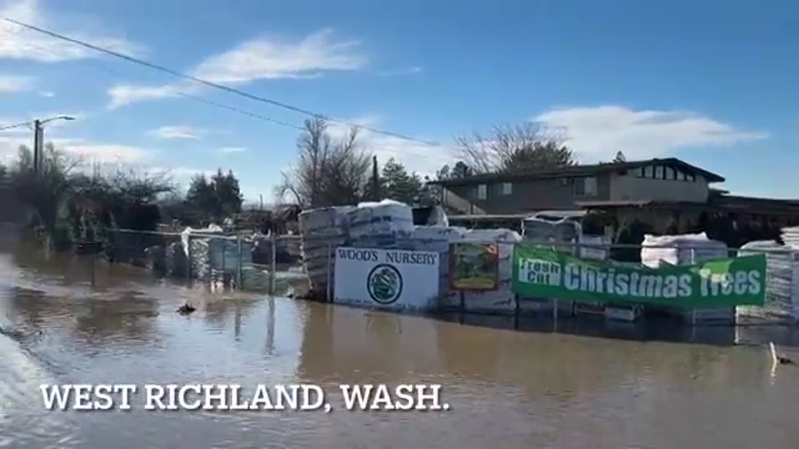 Worst flood in nearly 30 years. Van Giesen is underwater, closed into W. Richland