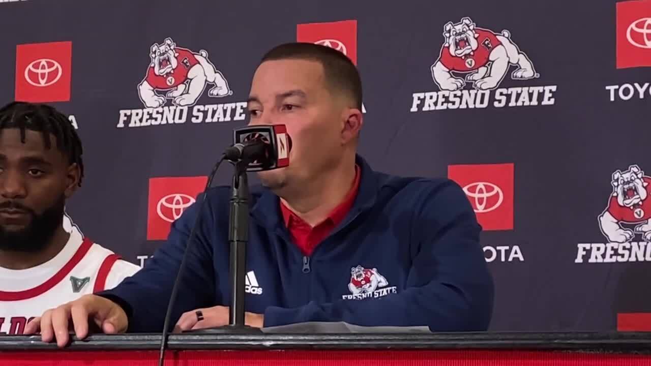 Fresno State coach Justin Hutson breaks down loss to USF