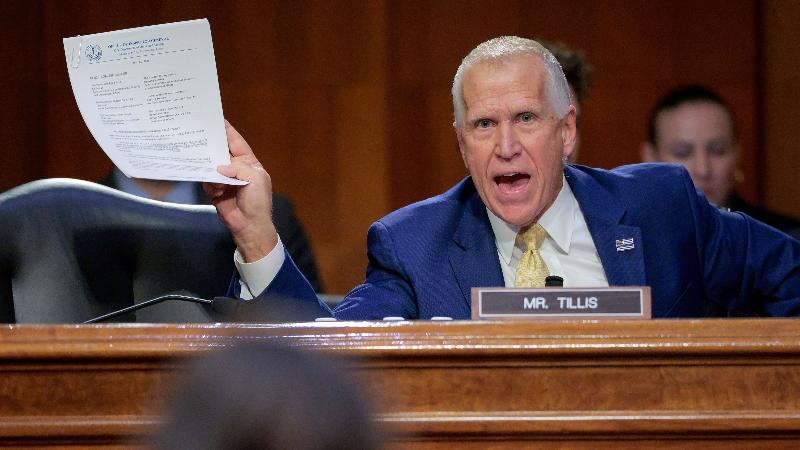 NC’s Thom Tillis isn't going quietly as he prepares to leave the Senate
