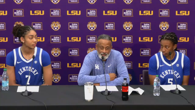 Watch: Kenny Brooks, players talk about UK women's basketball's win over LSU