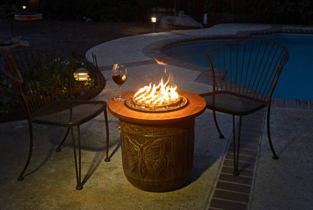 DIY: Make a propane fire pit from a flower pot