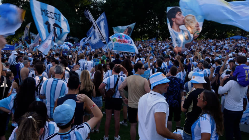 Argentina fans come out in force in Atlanta ahead of Egypt clash