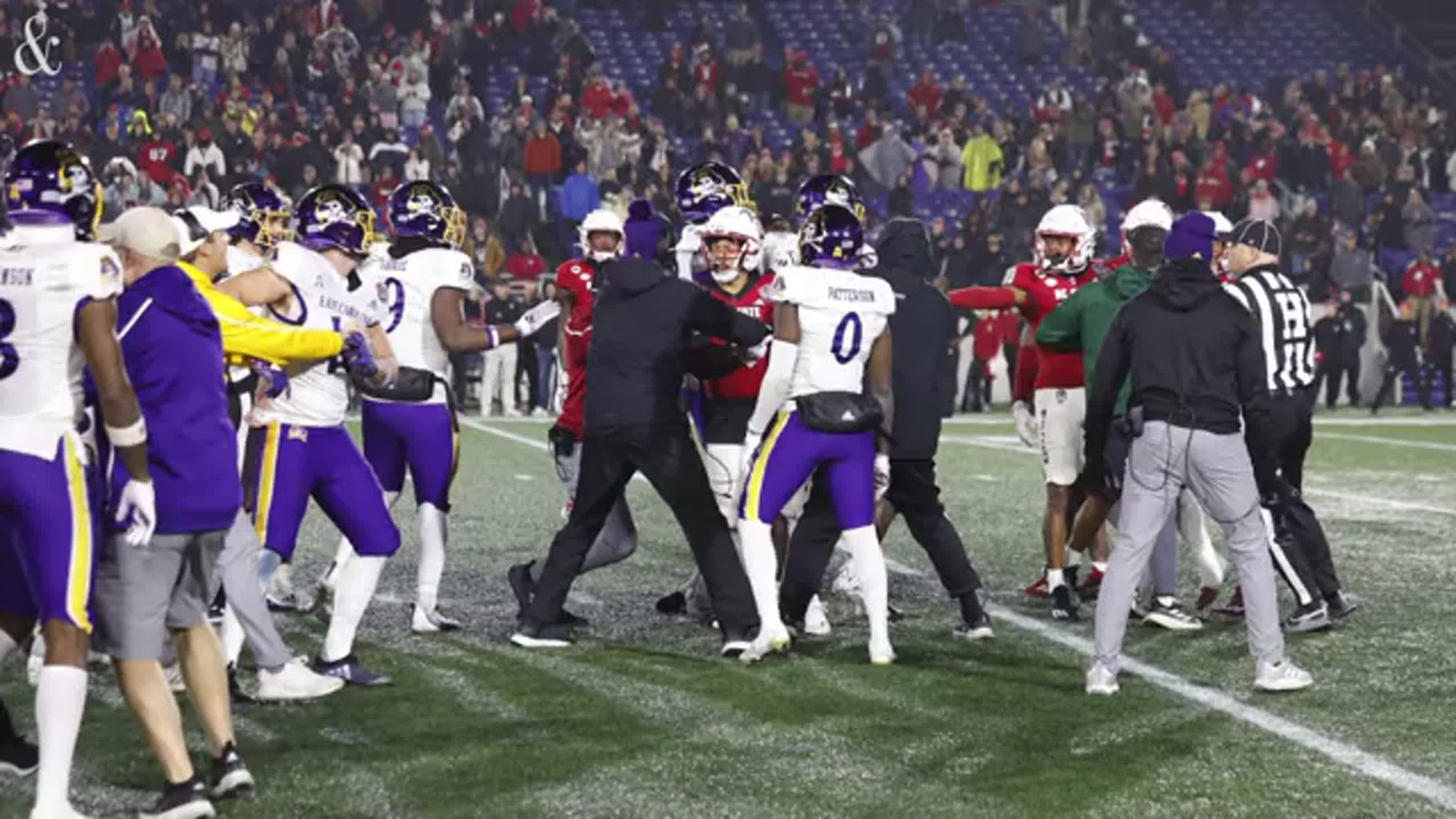 Brawl erupts between NC State and ECU players