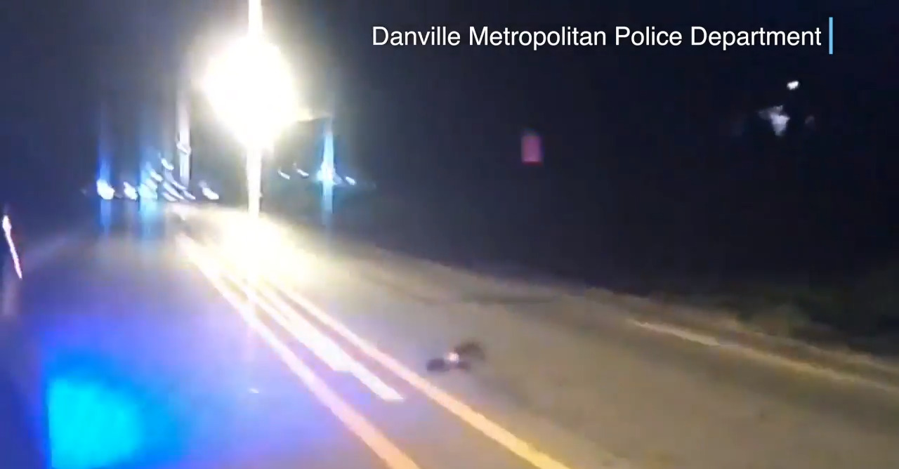 Raccoon trapped in peanut butter jar ‘tried to thank’ cop who came to the rescue