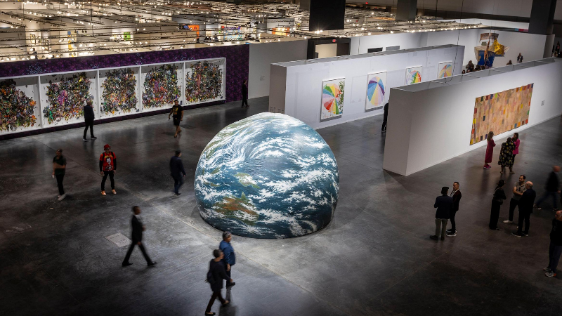 A $45 million painting and Lego art: A look at some of the works at Art Basel Miami Beach