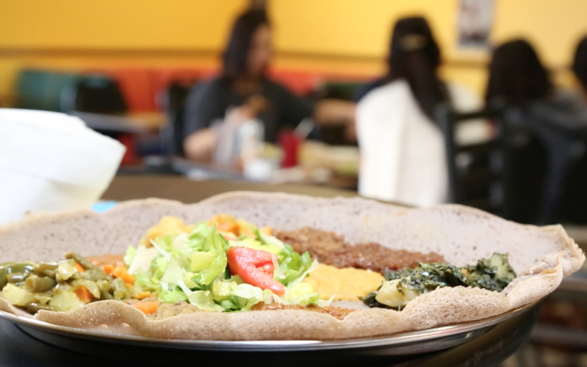 Ethiopian refugee serves authentic injera flatbread in Boise
