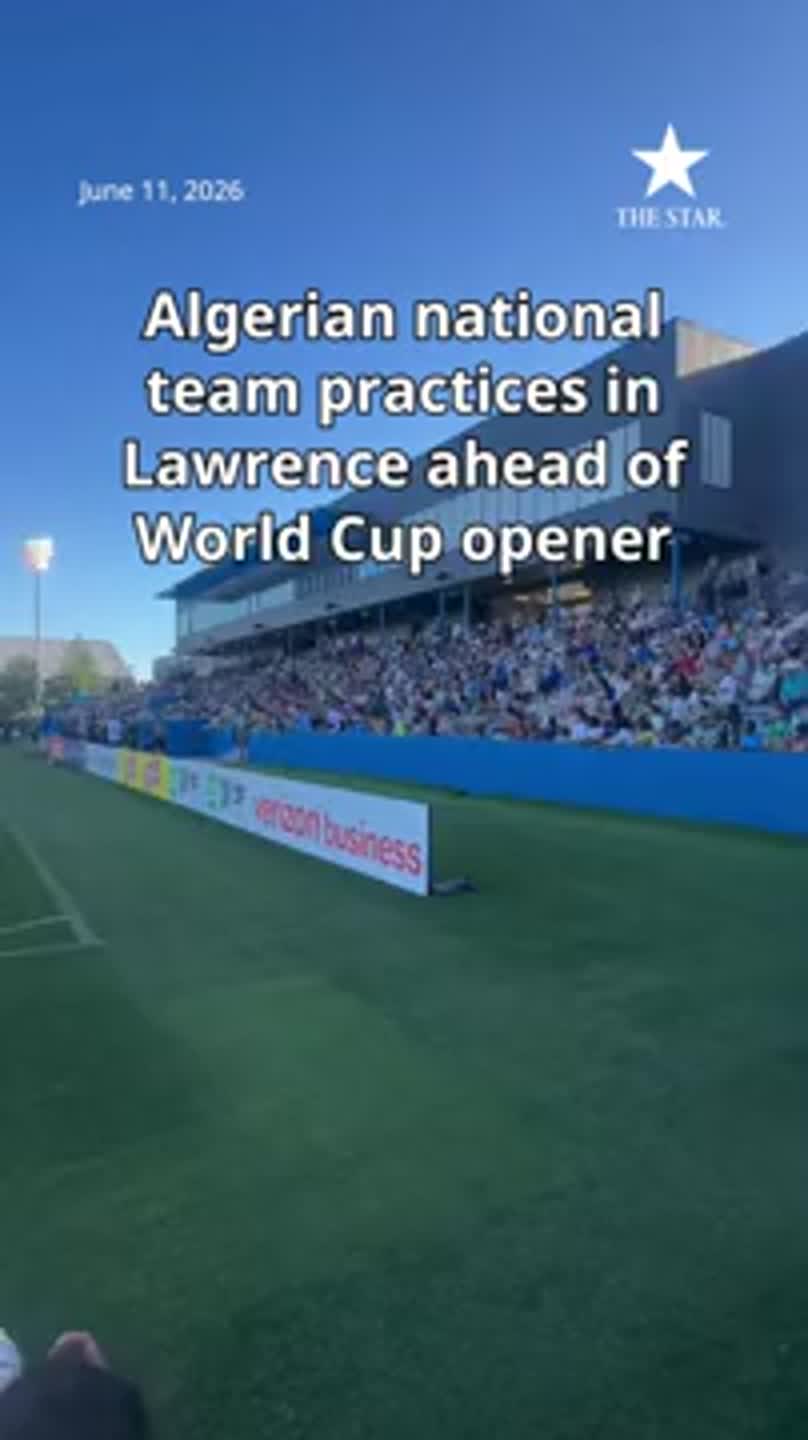 Algerian national team practices in Lawrence ahead of World Cup opener