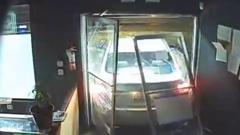 Watch break in at The Dank of America in Bellingham on Christmas Eve