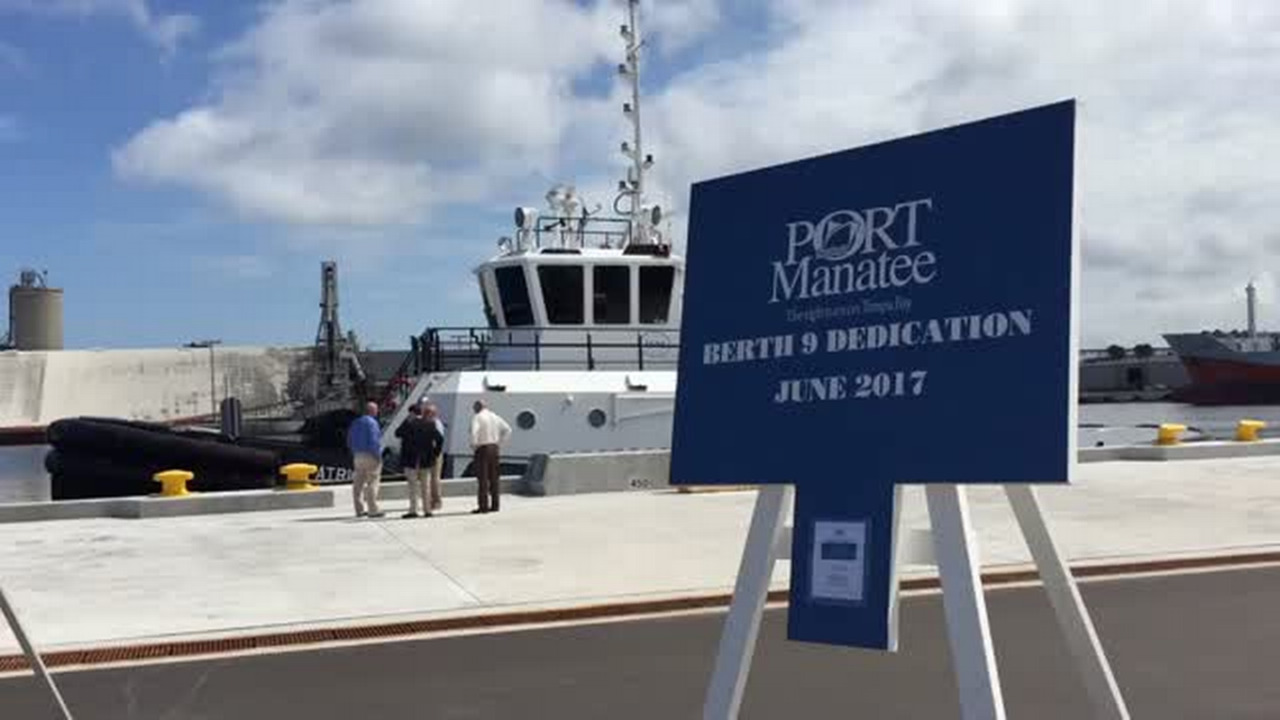 Port Manatee dedicates reconstructed Berth 9